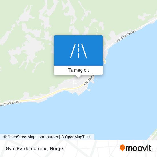 Øvre Kardemomme kart