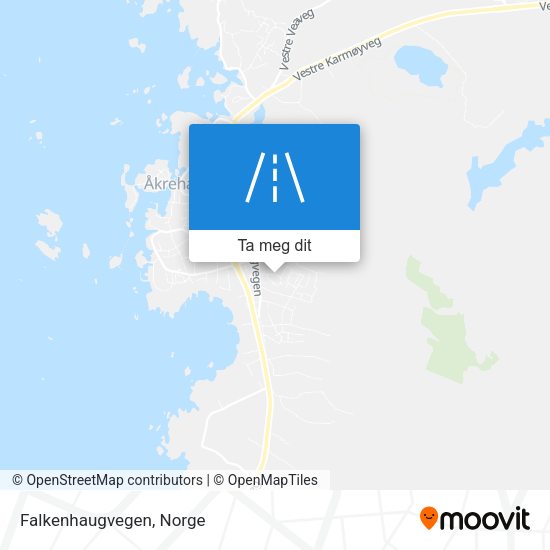 Falkenhaugvegen kart