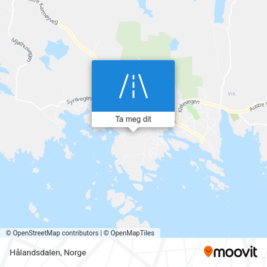 Hålandsdalen kart