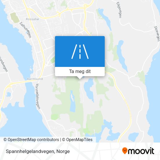 Spannhelgelandvegen kart
