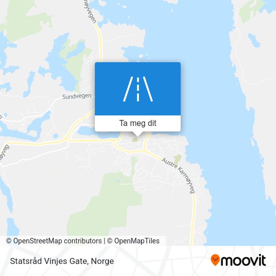 Statsråd Vinjes Gate kart