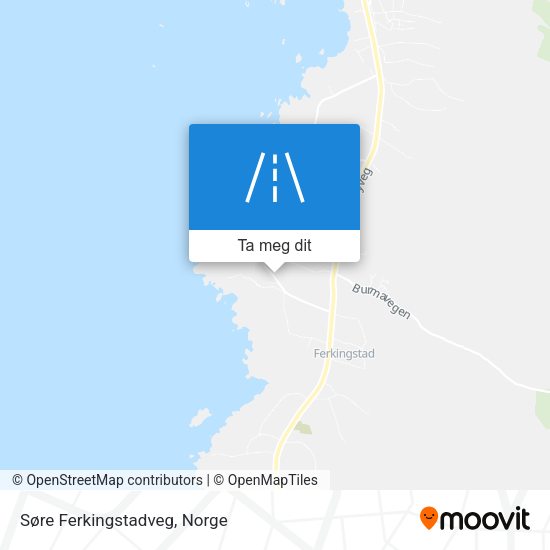 Søre Ferkingstadveg kart