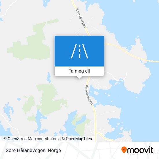 Søre Hålandvegen kart