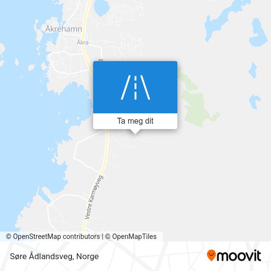 Søre Ådlandsveg kart