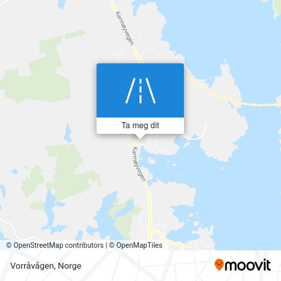 Vorråvågen kart