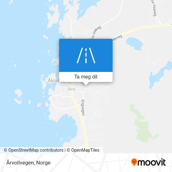 Årvollvegen kart
