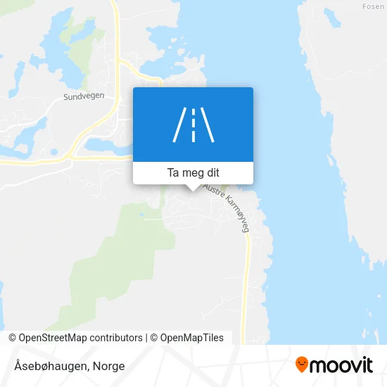 Åsebøhaugen kart