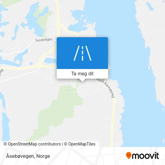 Åsebøvegen kart