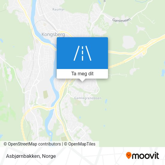 Asbjørnbakken kart