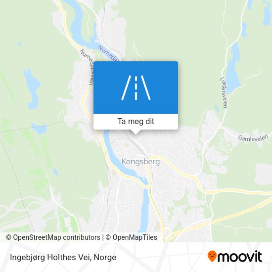Ingebjørg Holthes Vei kart