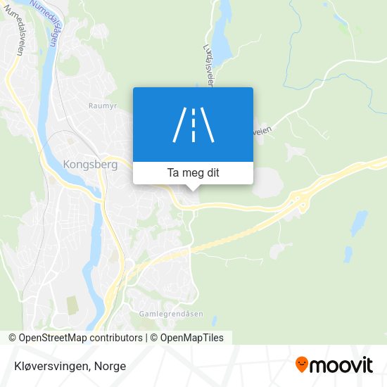Kløversvingen kart