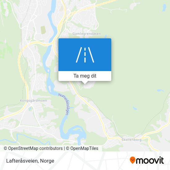 Lafteråsveien kart