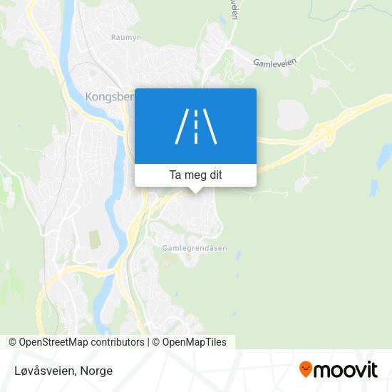 Løvåsveien kart