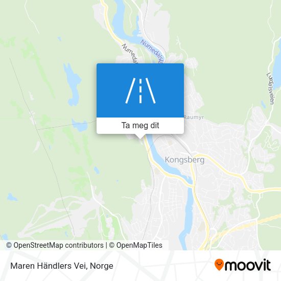 Maren Händlers Vei kart