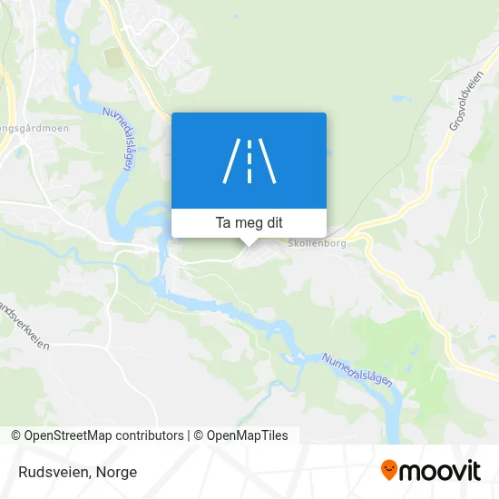Rudsveien kart