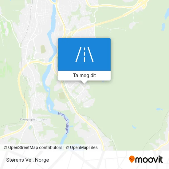 Størens Vei kart