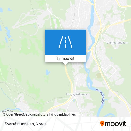 Svartåstunnelen kart