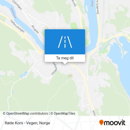 Røde Kors - Vegen kart