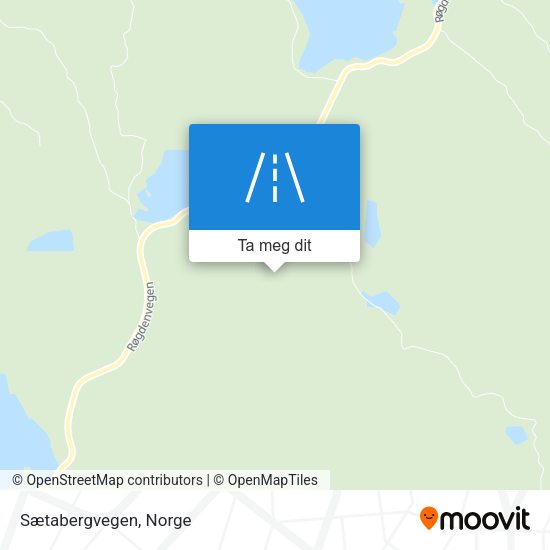 Sætabergvegen kart