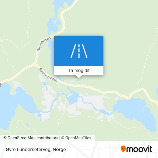 Øvre Lunderseterveg kart