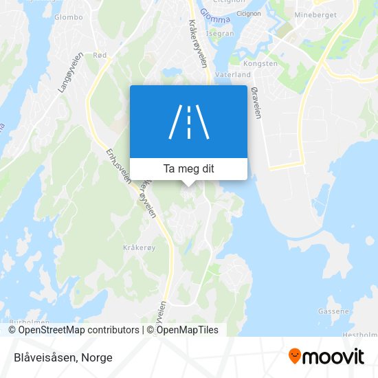 Blåveisåsen kart