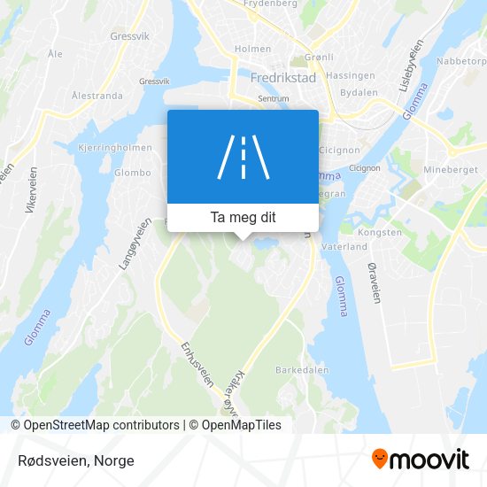 Rødsveien kart