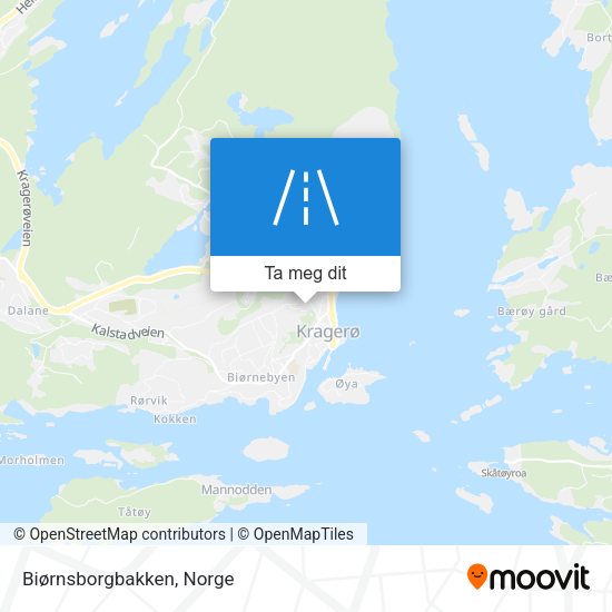 Biørnsborgbakken kart