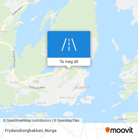 Frydensborgbakken kart
