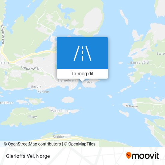 Gierløffs Vei kart