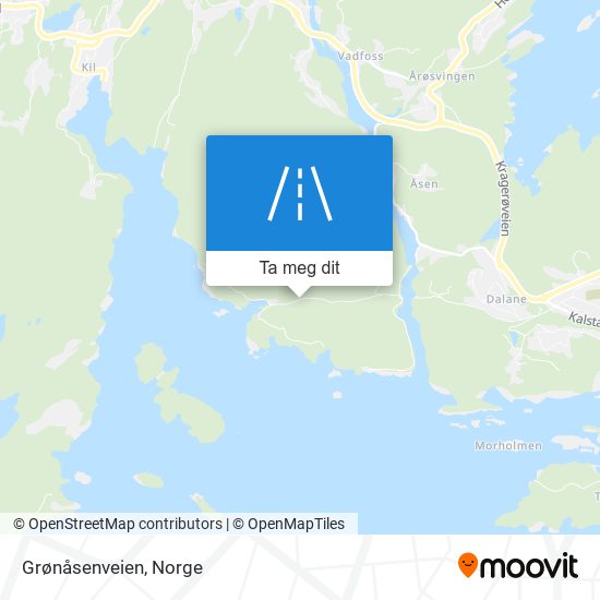 Grønåsenveien kart