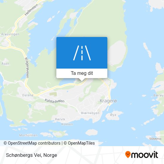Schønbergs Vei kart