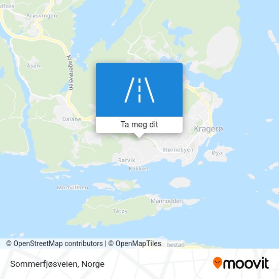 Sommerfjøsveien kart