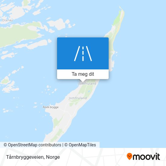 Tårnbryggeveien kart