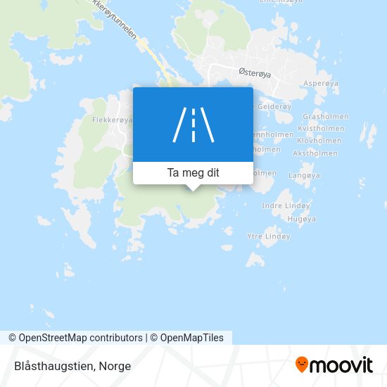 Blåsthaugstien kart