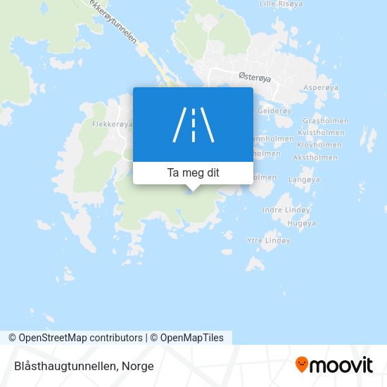 Blåsthaugtunnellen kart