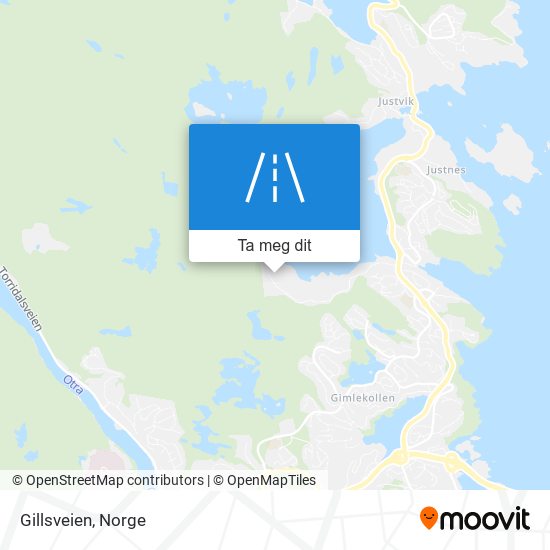 Gillsveien kart