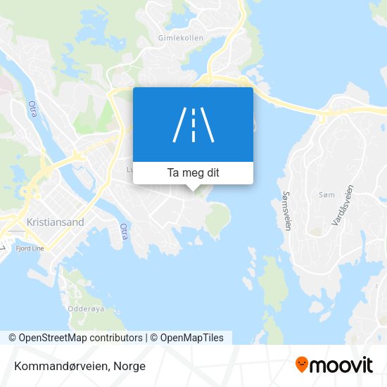 Kommandørveien kart