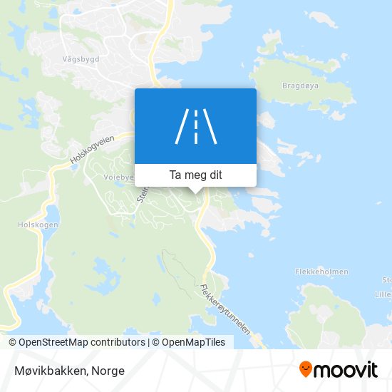 Møvikbakken kart