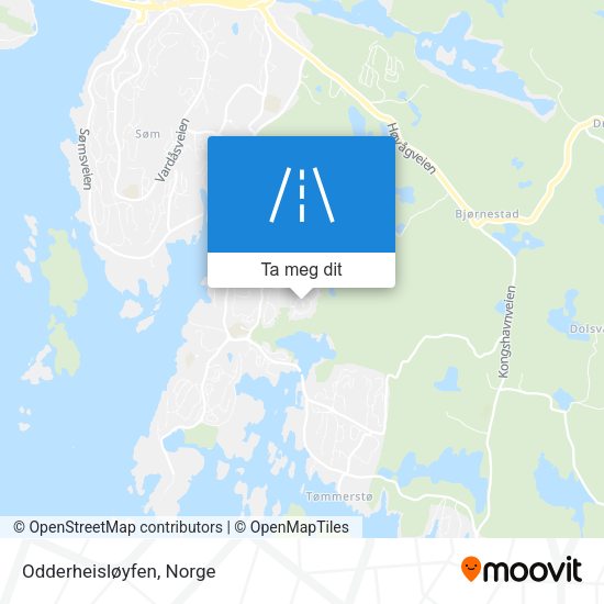 Odderheisløyfen kart