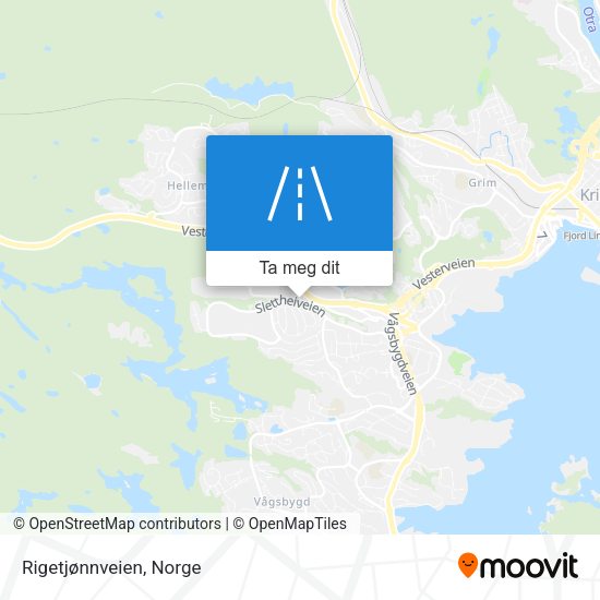 Rigetjønnveien kart