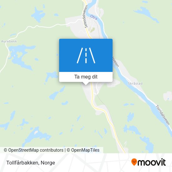 Tollfårbakken kart