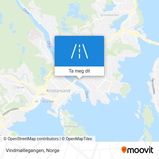 Vindmøllegangen kart
