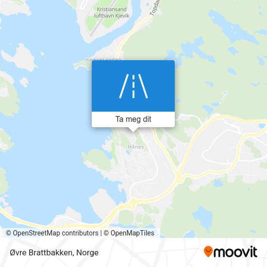 Øvre Brattbakken kart