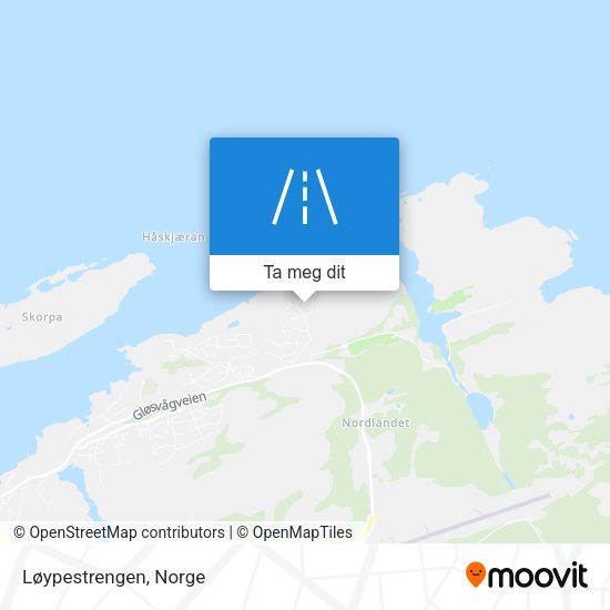 Løypestrengen kart