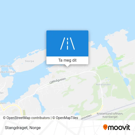 Stangdraget kart
