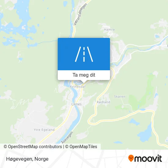 Høgevegen kart
