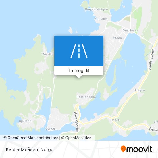 Kaldestadåsen kart