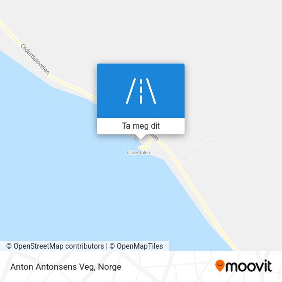 Anton Antonsens Veg kart