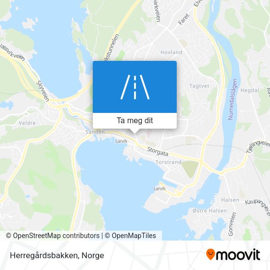 Herregårdsbakken kart