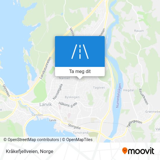 Kråkefjellveien kart